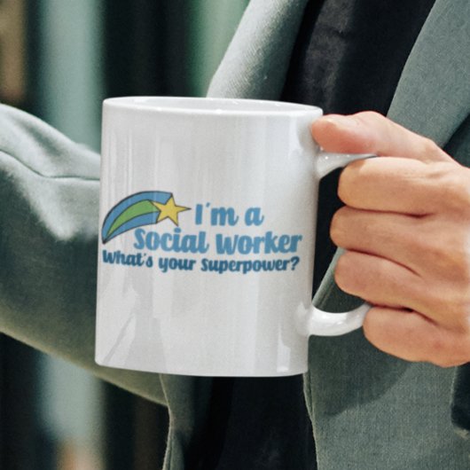 スーパーヒーローのソーシャルワーカー コーヒーマグカップ