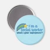 スーパーヒーローのソーシャルワーカー マグネット (正面/裏面)