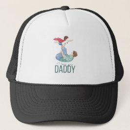 スーパーヒーローのパパと子どものトラッカーズハット I Love You Daddy キャップ