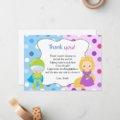 スーパーヒーローのプリンセスはメッセージカード感謝していしています ノートカード (正面/裏面インサイチュ)