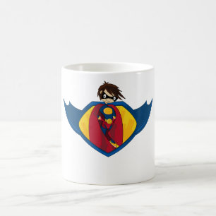 スーパーヒーローのロゴのコーヒー・マグ コーヒーマグカップ