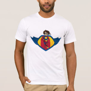スーパーヒーローのロゴのTシャツ Tシャツ