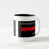 スーパーヒーローの人類学者のマグ ツートーンマグカップ (正面右)
