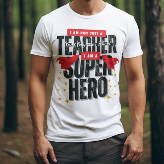 スーパーヒーローの先生 感謝の気持ちを込めて Tシャツ