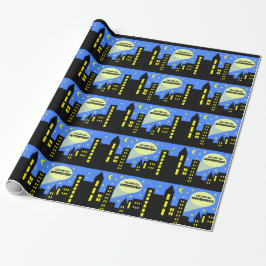 スーパーヒーローの包装紙|の英雄|のテーブルクロス ラッピングペーパー