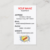 スーパーヒーローの名刺2 名刺 (裏面)