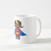 スーパーヒーローの女の子のコーヒー・マグ コーヒーマグカップ (正面右)