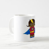 スーパーヒーローの女の子のコーヒー・マグ コーヒーマグカップ (正面左)