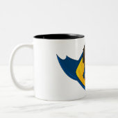 スーパーヒーローの女の子のマグ ツートーンマグカップ (左)