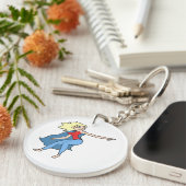 スーパーヒーローの女性 キーホルダー (正面右)