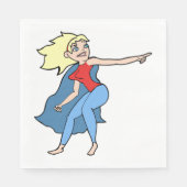 スーパーヒーローの女性 スタンダードランチョンナプキン (正面)