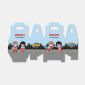 スーパーヒーローの好意ボックス(子供の誕生日パーティーの好意) フェイバーボックス (折り畳みなし)