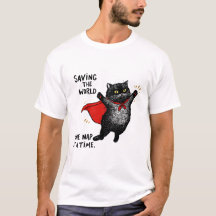 スーパーヒーローの岬を着た猫