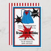 スーパーヒーローの招待状 招待状 (正面/裏面)