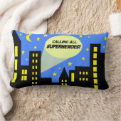 スーパーヒーローの枕|英雄家のための| ランバークッション (ブランケット)