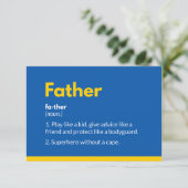 スーパーヒーローの父の日のカードモダン カード (スタンド正面)