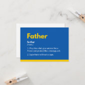 スーパーヒーローの父の日のカードモダン カード (正面/裏面インサイチュ)