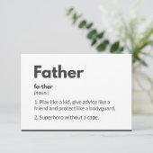 スーパーヒーローの父の日のカードモダン カード (スタンド正面)