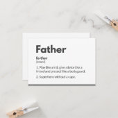 スーパーヒーローの父の日のカードモダン カード (正面/裏面インサイチュ)