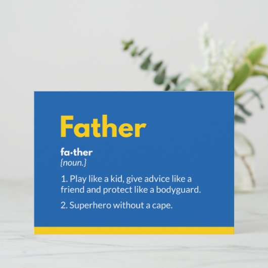 スーパーヒーローの父の日カードスーパーパパ シーズンカード (スタンド正面)