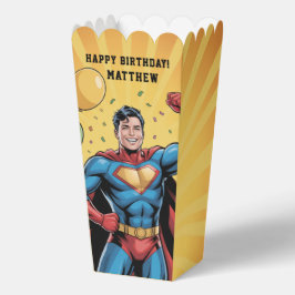 スーパーヒーローの男の子の誕生日パーティー フェイバーボックス