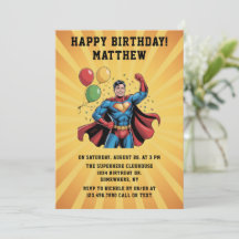 スーパーヒーローの男の子の誕生日パーティー