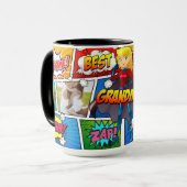 スーパーヒーローの祖母の日の漫画本 マグカップ (正面左)