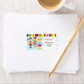 スーパーヒーローの英雄の差出人住所ラベル ラベル (インサイチュ)