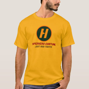 スーパーヒーローの衣裳-カスタムなモノグラムが付いている… Tシャツ