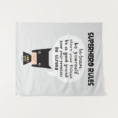 スーパーヒーローの規則 タペストリー (正面(横))