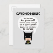 スーパーヒーローの規則 ポストカード (正面/裏面)