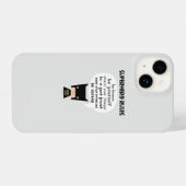 スーパーヒーローの規則 iPhoneケース (裏面横)