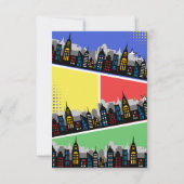 スーパーヒーローの誕生日 サンキューカード (裏面)