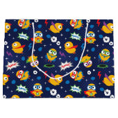 スーパーヒーローの鶏 ラージペーパーバッグ (正面)