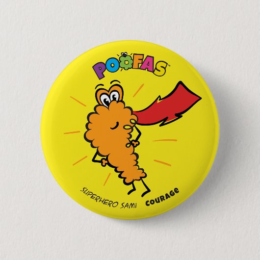 スーパーヒーローのSamiボタン 缶バッジ (正面)