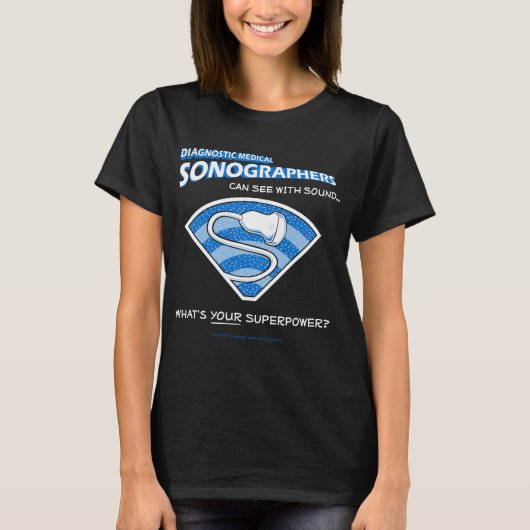 スーパーヒーローのSonographerのティー Tシャツ (正面)