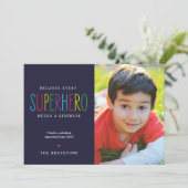 スーパーヒーローは妊娠中絶の発表が必要 案内状 (スタンド正面)