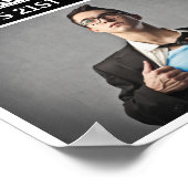 スーパーヒーローまたはビランの誕生日パーティーへようこそ ポスター (角)