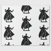 スーパーヒーローをテーマにした誕生日パーティギフト ラッピングペーパー (フラット)