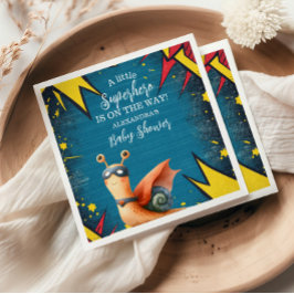 スーパーヒーローアニマルズボーイベビーシャワー スタンダードカクテルナプキン