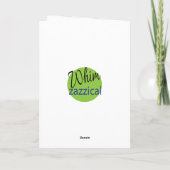 スーパーヒーローアメージングユニークボーイファブラス誕生日 カード (裏面)