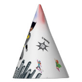 スーパーヒーローアメージングユニークボーイ素晴らしい パーティーハット (右)