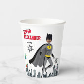 スーパーヒーローアメージングユニークボーイ素晴らしい 紙コップ (裏面)