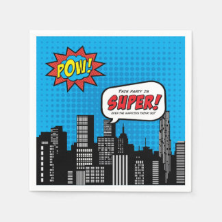 スーパーヒーローカクテルナプキンユーモア スタンダードカクテルナプキン