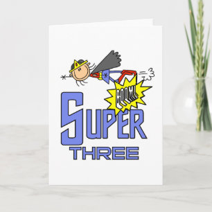 スーパーヒーローガール3rd誕生日Tシャツ&ギフト カード