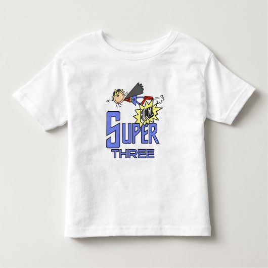スーパーヒーローガール3rd誕生日Tシャツ&ギフト トドラーTシャツ (正面)