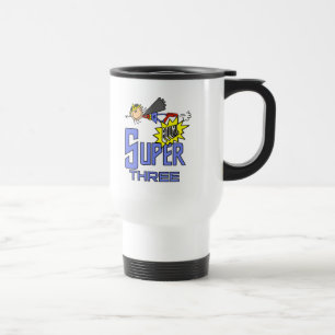 スーパーヒーローガール3rd誕生日Tシャツ&ギフト トラベルマグ