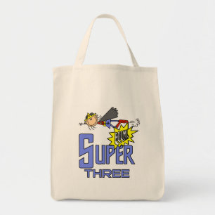 スーパーヒーローガール3rd誕生日Tシャツ&ギフト トートバッグ