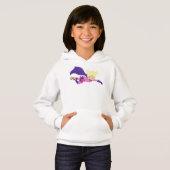 スーパーヒーローガール、ヒーロー、ブロンド髪、パープルケープ (正面フル)