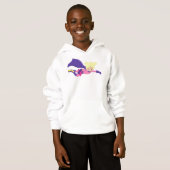 スーパーヒーローガール、ヒーロー、ブロンド髪、パープルケープ (正面フル)